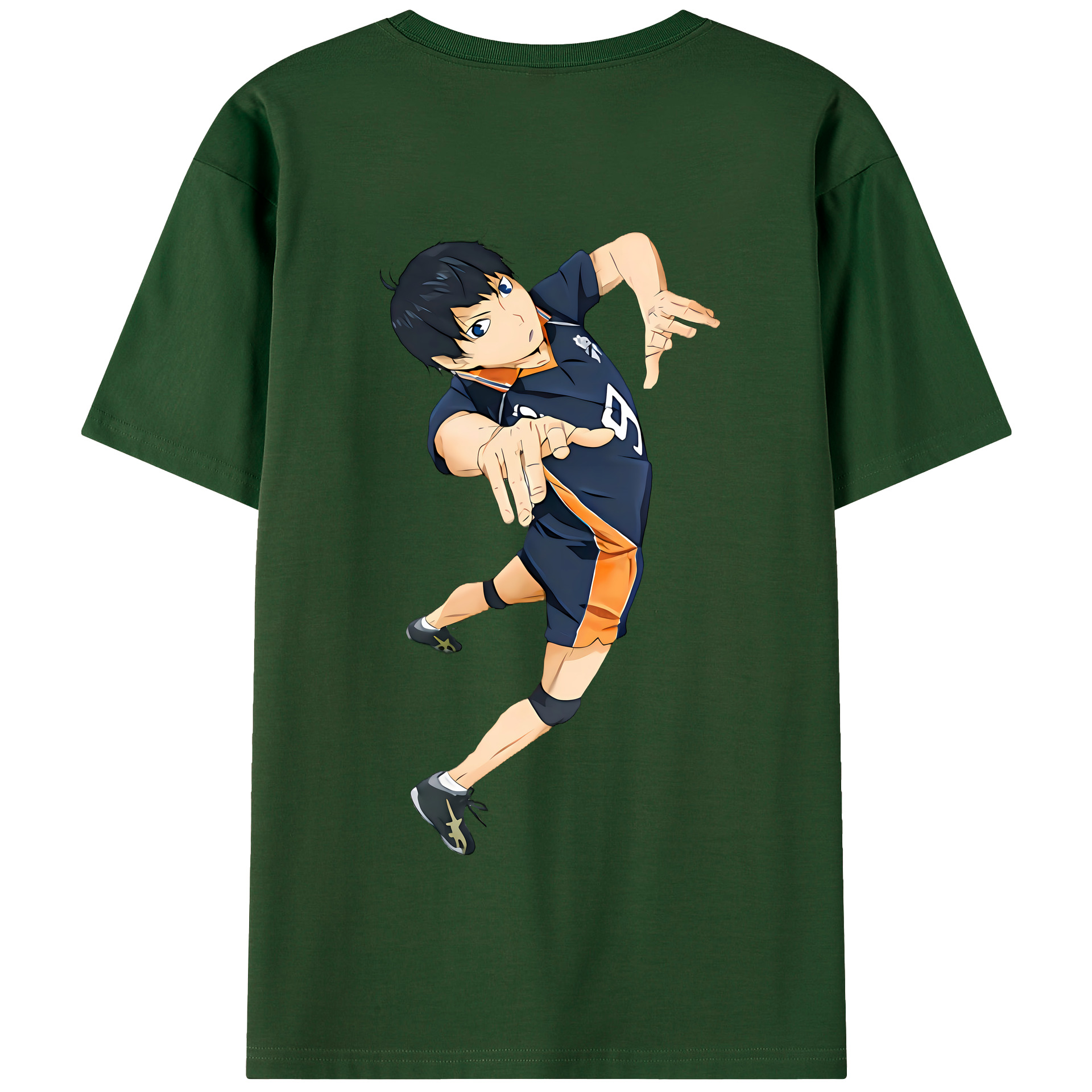 （画像用） ハイキュー!! Haikyu!! 綿100％半袖Tシャツ（背面プリント）